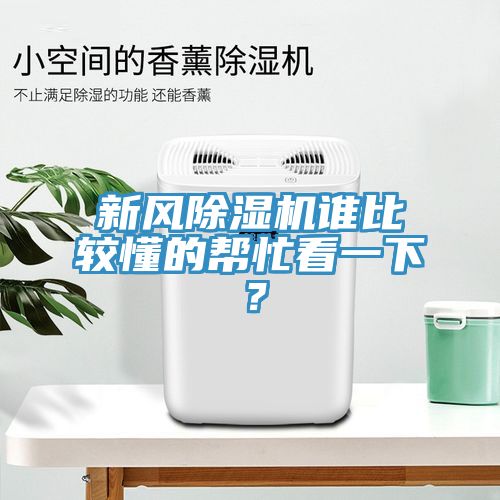 新風除濕機誰比較懂的幫忙看一下？