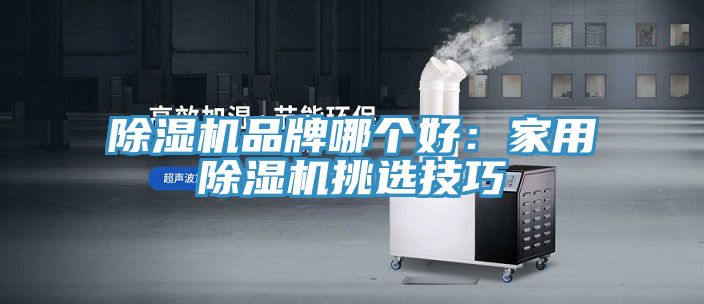 除濕機品牌哪個好：家用除濕機挑選技巧